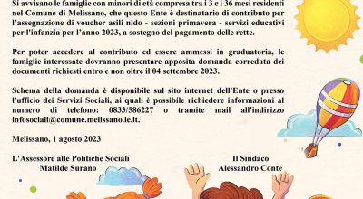  AVVISO PUBBLICO  PER L’ASSEGNAZIONE DI VOUCHER  ASILI NIDO - SEZIONI PRIMA...