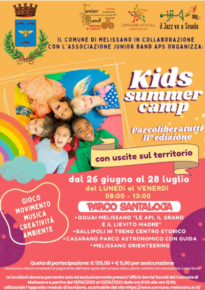 KIDS SUMMER CAMP : PARCO LIBERATUTTI 2° Edizione