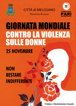 25 NOVEMBRE GIORNATA MONDIALE CONTRO LA VIOLENZA SULLE DONNE