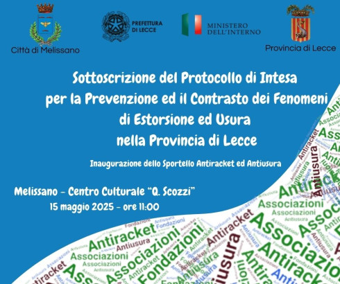  Sottoscrizione del Protocollo d’Intesa per la prevenzione ed il contra...