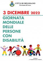 3 dicembre Giornata Mondiale delle persone con disabilità